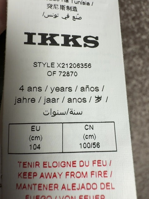 Chemise Ikks kaki - 4 ans / 104 cm Réf: 0610