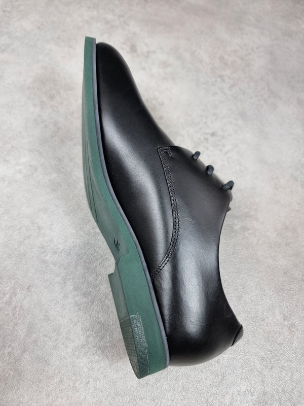 Chaussures Lacoste en cuir noir et vert - 38