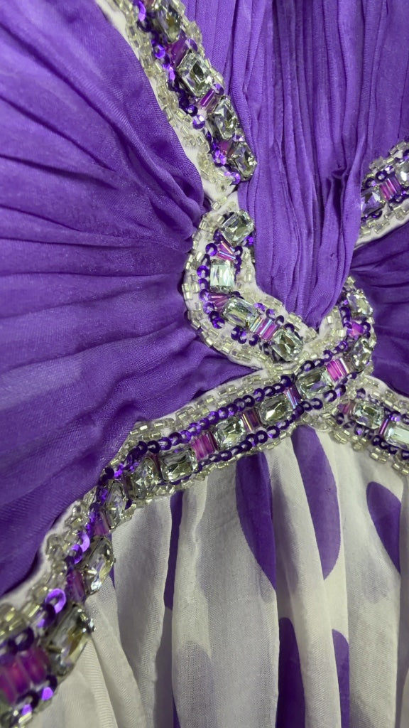 Robe de soirée Linea Raffaelli violet - 38 Réf: 0377