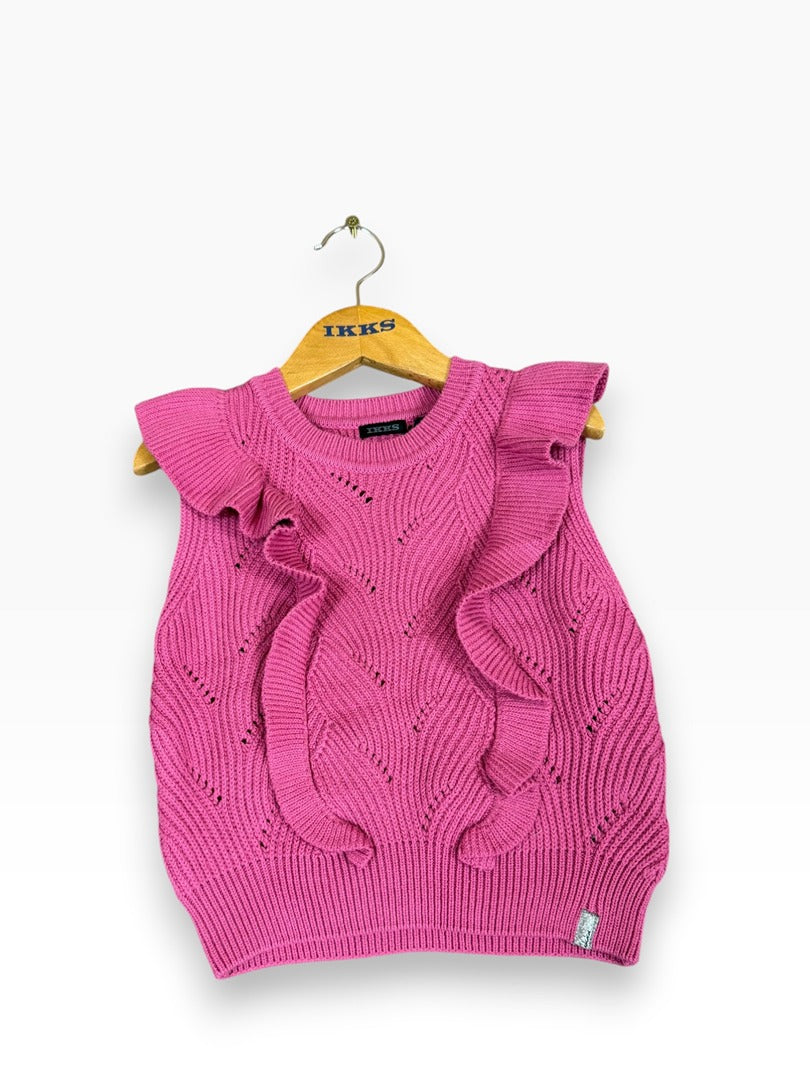 Gilet fille sans manches Ikks rose - 4 ans Réf: 0042