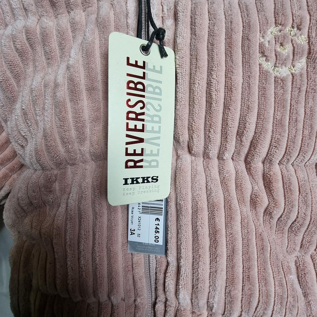Manteau Doudoune réversible Ikks Rose et Vert - 3 ans