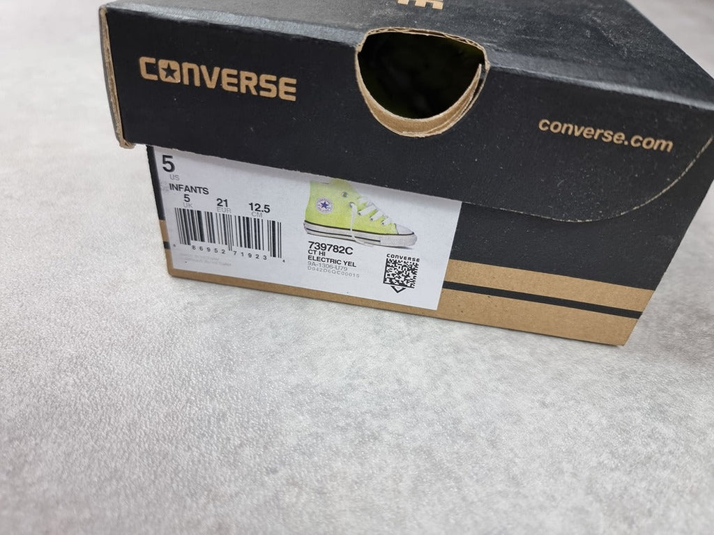 Chaussures bébé Converse Jaune - Pointure 21 C031 - Sell4Me