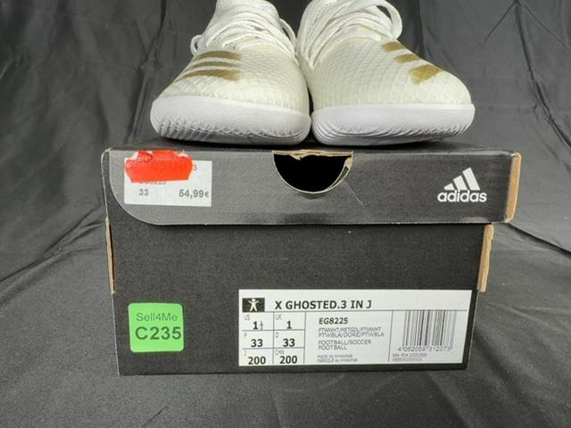 Chaussures de football Adidas blanc - 33 Réf: C235 - Sell4Me