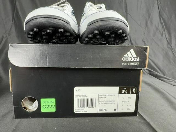 Chaussures de football Adidas Blanc/bleu - 42.5 Réf: C222 - Sell4Me