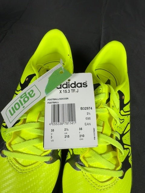 Chaussures de football adidas X 15.3 Tf J jaune/noir - 35 Réf: B32974 - Sell4Me