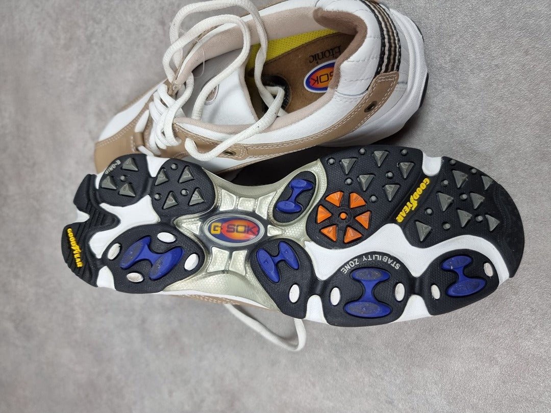 Chaussures de golf Etonic blanc marron - Pointure 37.5 C038 - Sell4Me
