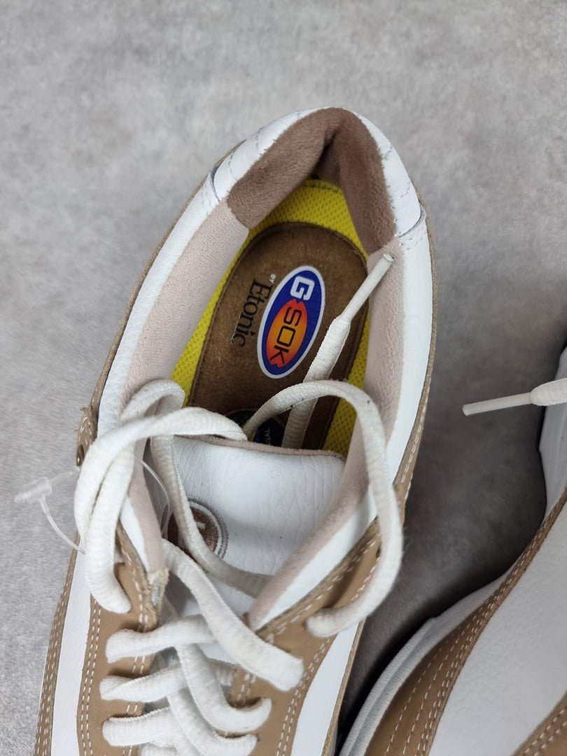 Chaussures de golf Etonic blanc marron - Pointure 37.5 C038 - Sell4Me