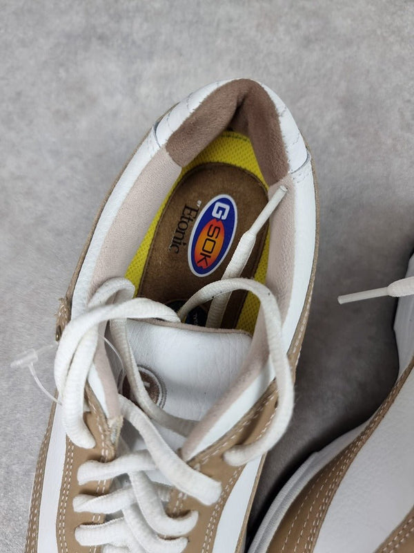 Chaussures de golf Etonic blanc marron - Pointure 37.5 C038 - Sell4Me