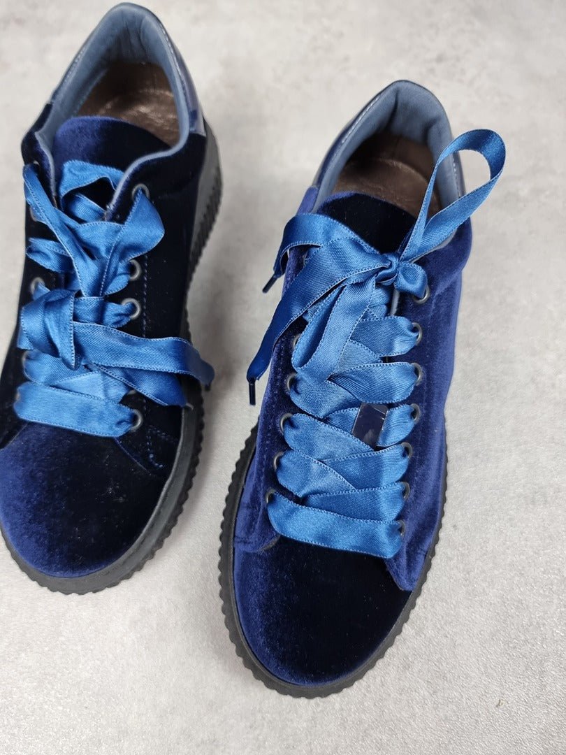 Chaussures de sport femme Hip Shoe Style velours bleu foncé - Taille 36 Réf: C0250 - Sell4Me
