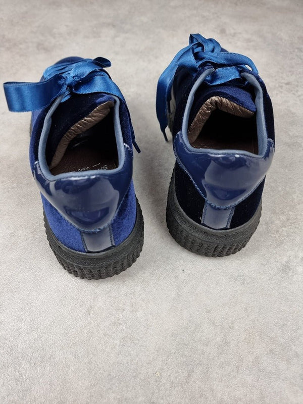Chaussures de sport femme Hip Shoe Style velours bleu foncé - Taille 36 Réf: C0250 - Sell4Me