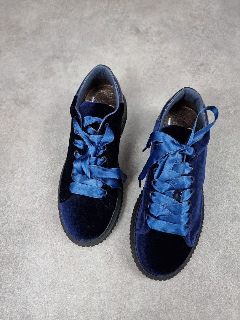 Chaussures de sport femme Hip Shoe Style velours bleu foncé - Taille 36 Réf: C0250 - Sell4Me