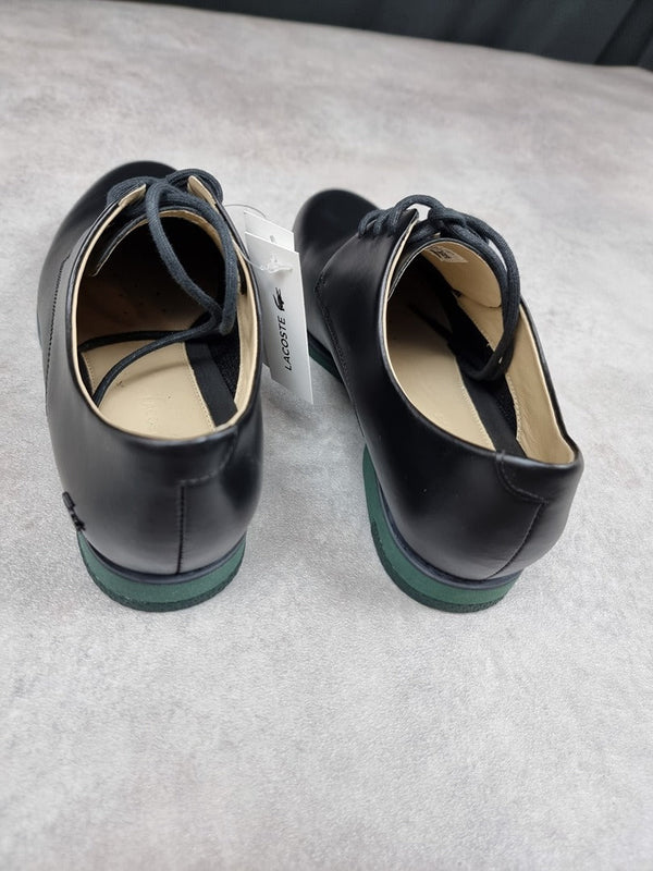 Chaussures Lacoste femme en cuir noir et vert - Taille 38 - Sell4Me