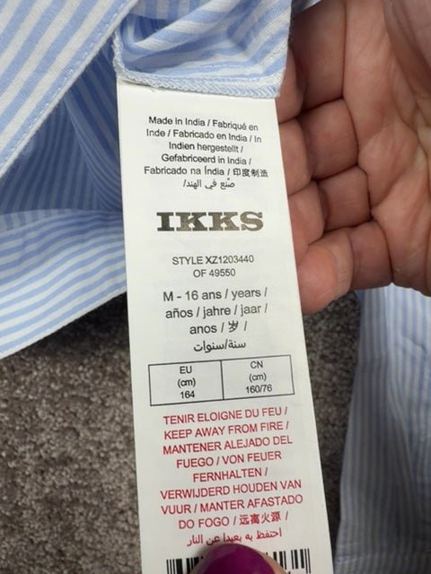Chemise femme Ikks bleu rayé - M Réf: Xz1203440 - Sell4Me