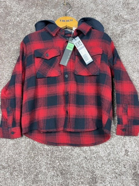 Chemise garçon Ikks rouge et noir - 4 ans / 104 cm Réf: 644 - Sell4Me