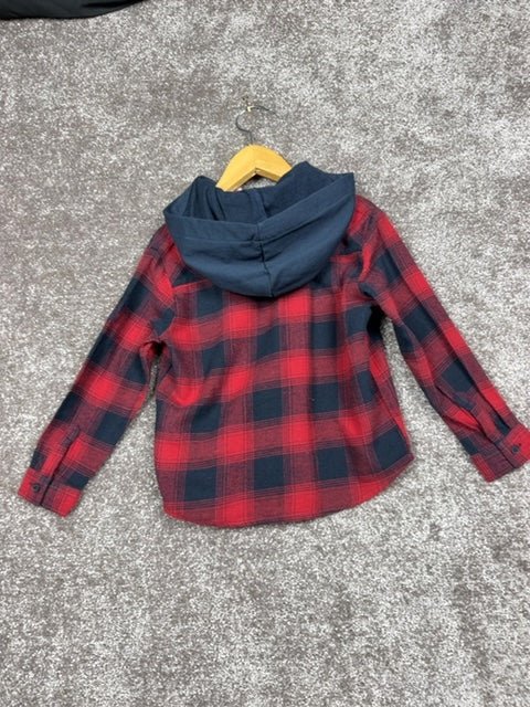 Chemise garçon Ikks rouge et noir - 4 ans / 104 cm Réf: 644 - Sell4Me Image principale du produit