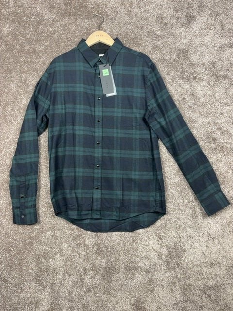 Chemise homme Ikks vert à carreaux M - Neuf avec étiquette - Sell4Me