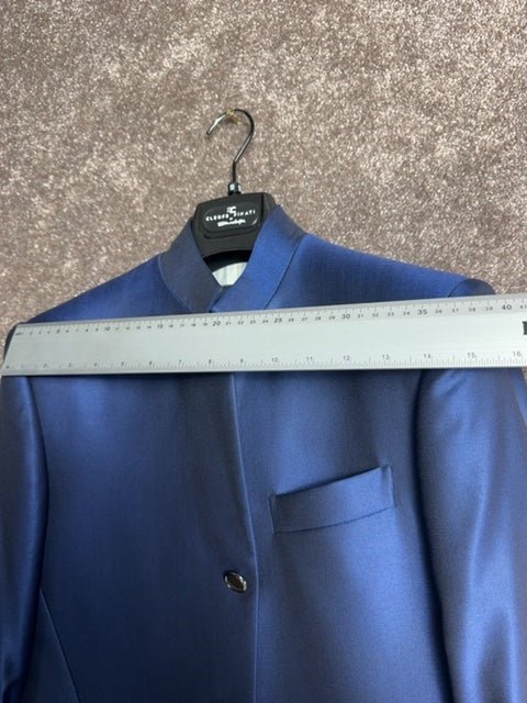 Costume Haute couture, gillet, cravatte et pantalons Cleofe Finati Bleu- Taille 50 - Sell4Me