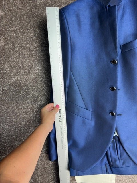 Costume Haute couture, gillet, cravatte et pantalons Cleofe Finati Bleu- Taille 50 - Sell4Me
