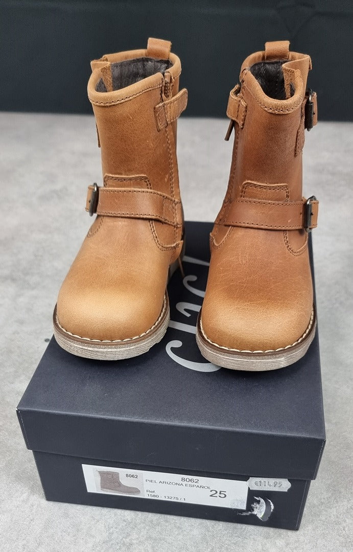 Bottine Clic! cuir Marron - Pointure 25 C024