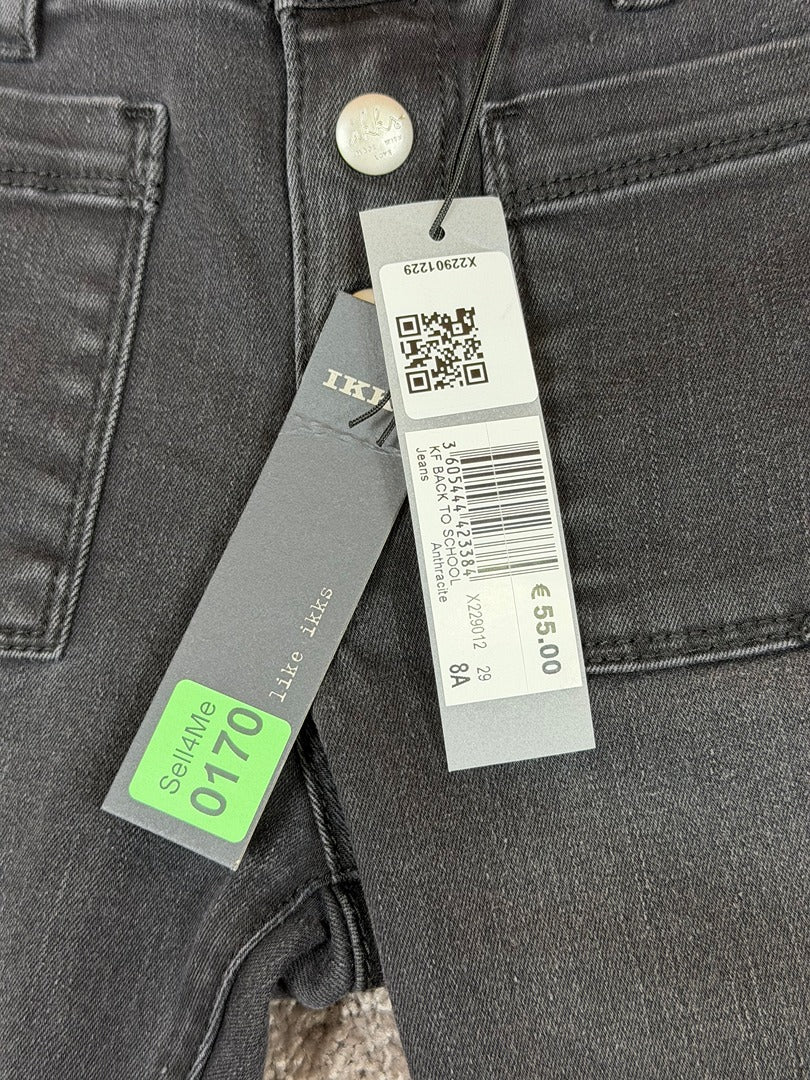 Jean flare fille Ikks noir - 8 ans Réf: 170