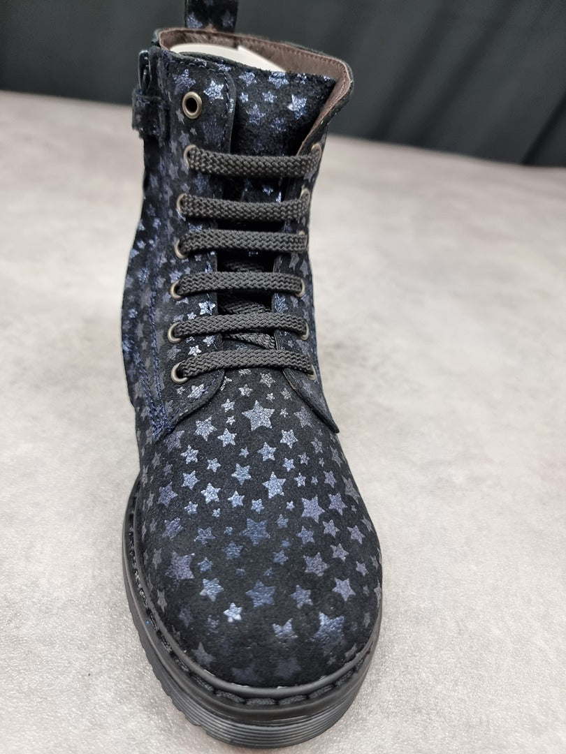 Bottines fiille Clic! noir étoiles - Taille 30 Réf: C241