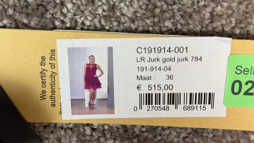 Robe de soirée Linea Raffaelli violet - 36 Réf: 265