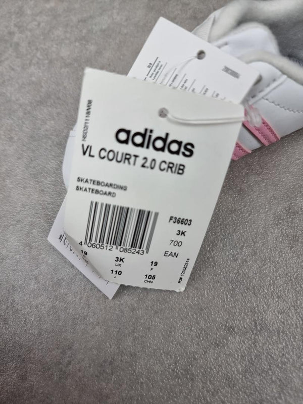 Chaussons et pantoufle adidas blanc et rose - Pointure 19 C026