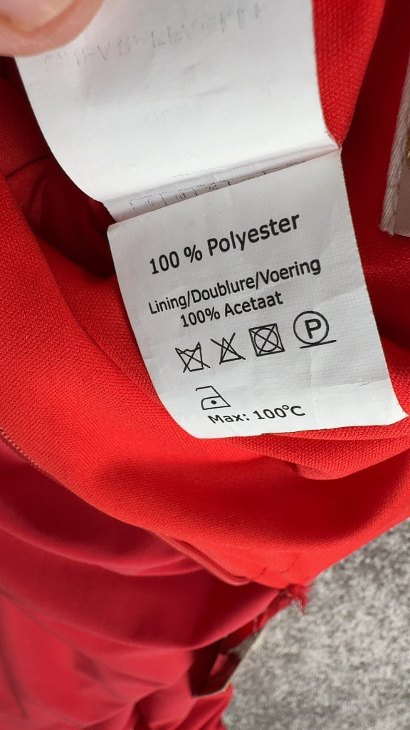 Robe de soirée Linea Raffaelli rouge - 36 Réf: 0372