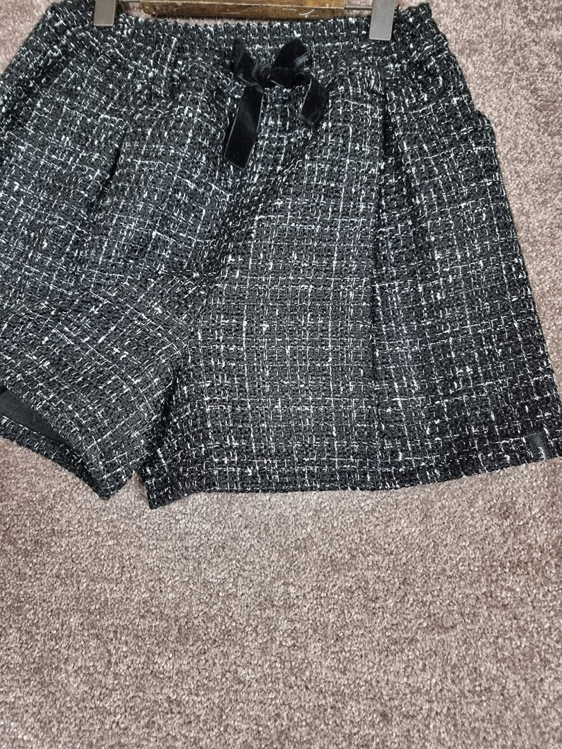 Short bermuda Ikks noir tweed - 10 ans