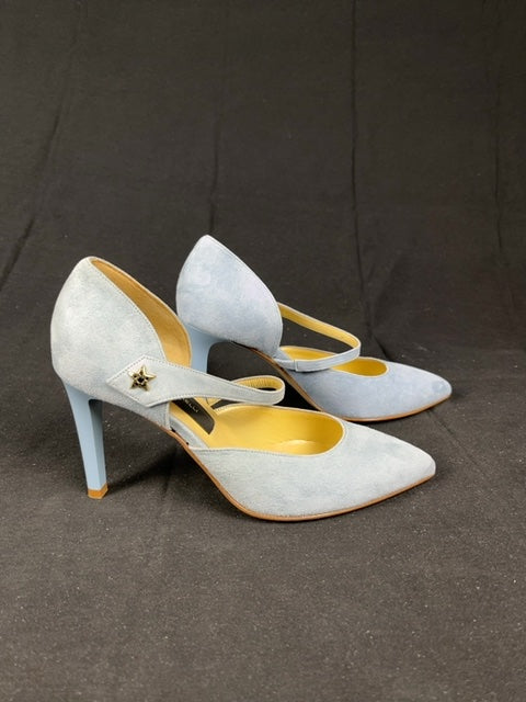 Escarpins Linea Raffaelli Bleu Clair - 38.5 Réf: C161