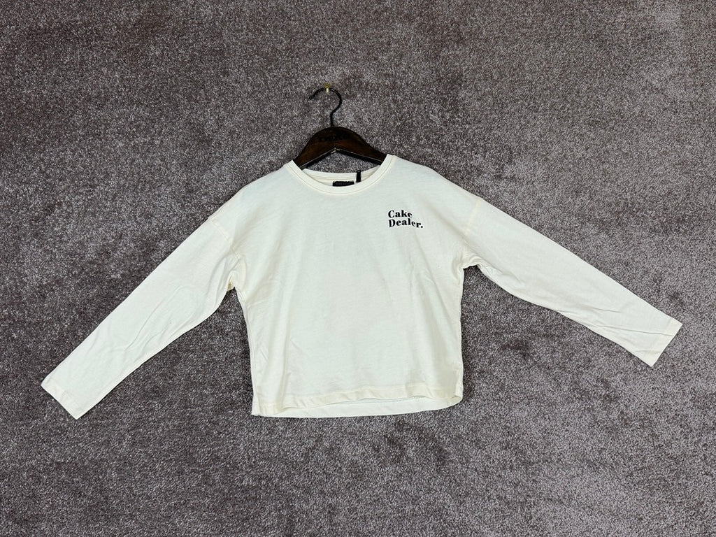 Tee-shirt Sous-pull Ikks écru imprimé gâteau - 6 ans