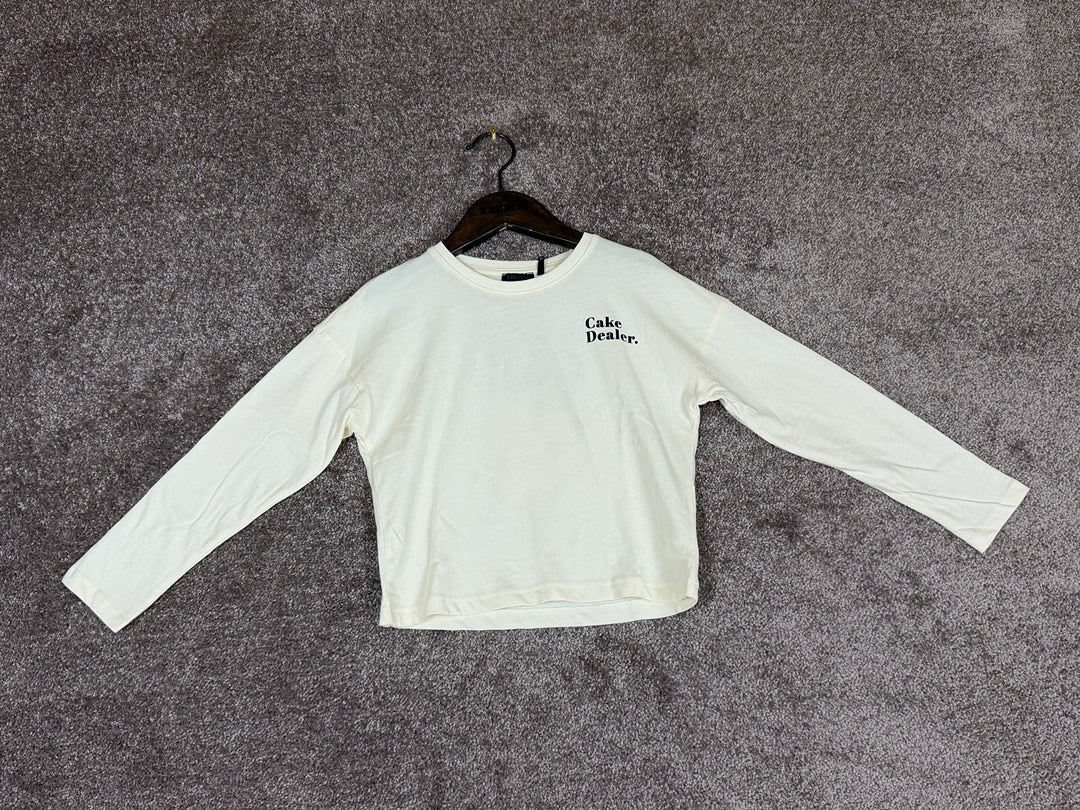 Tee-shirt Sous-pull Ikks écru imprimé gâteau - 6 ans