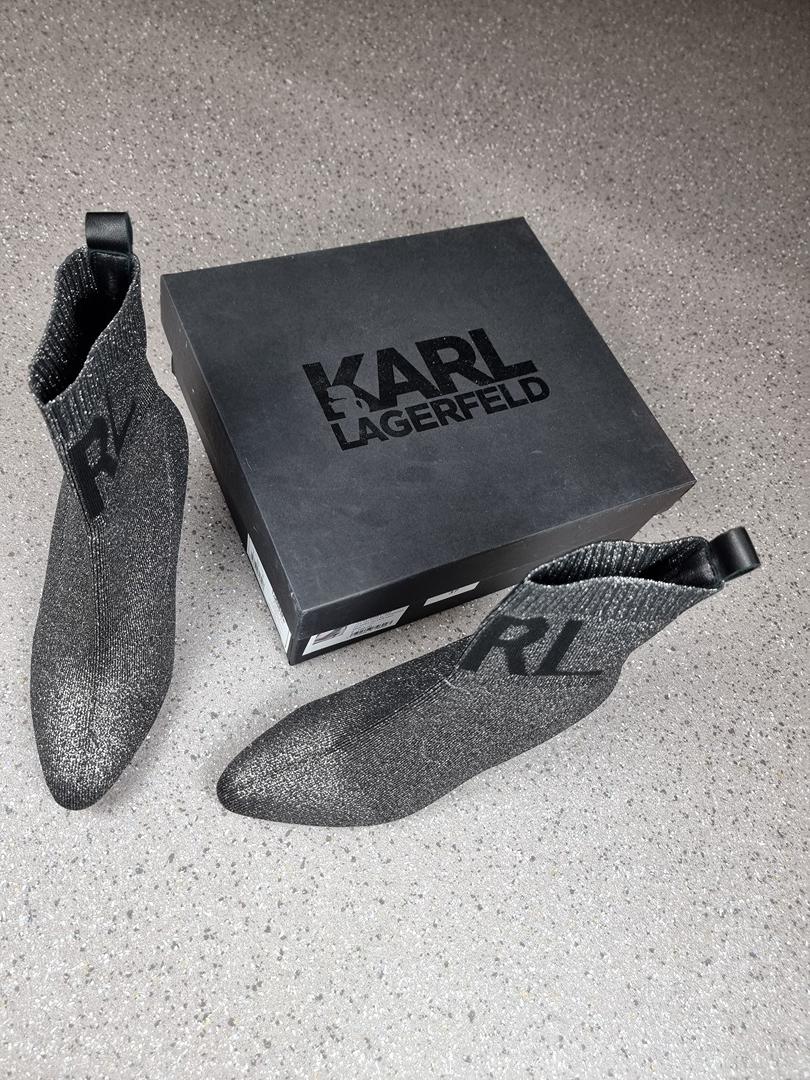 Bottines à talon Karl Lagerfeld Pandora Argenté - 37