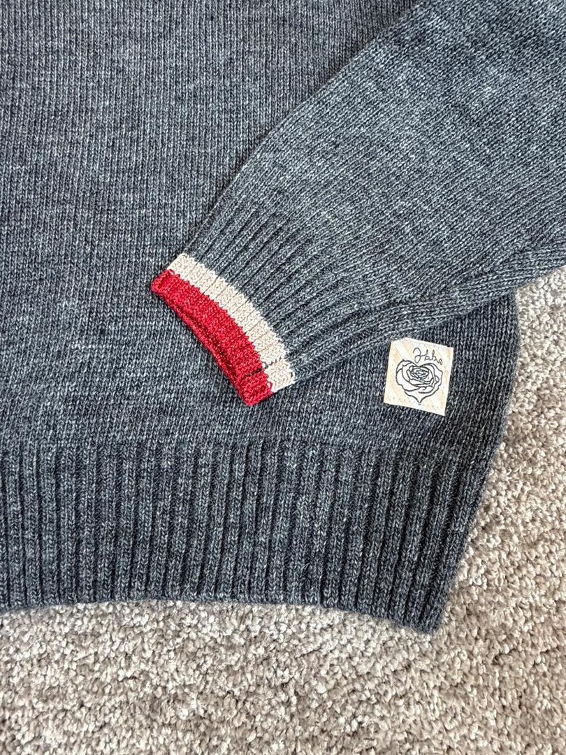 Pull Ikks Gris Anthracite Nœud Épaule - 5 Ans