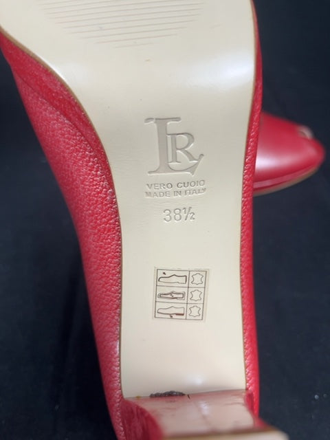 Escarpins Linea Raffaelli Rouge - 38.5 Réf: C142