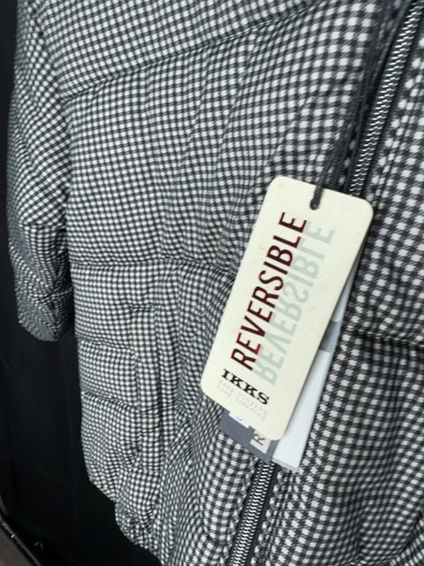 Doudoune Ikks noire et à carreaux réversible - 10 ans Réf: 0464 - Sell4Me