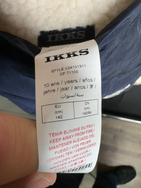 Doudoune sans manche Ikks bleu beige - 10 ans / years Réf: 465 - Sell4Me