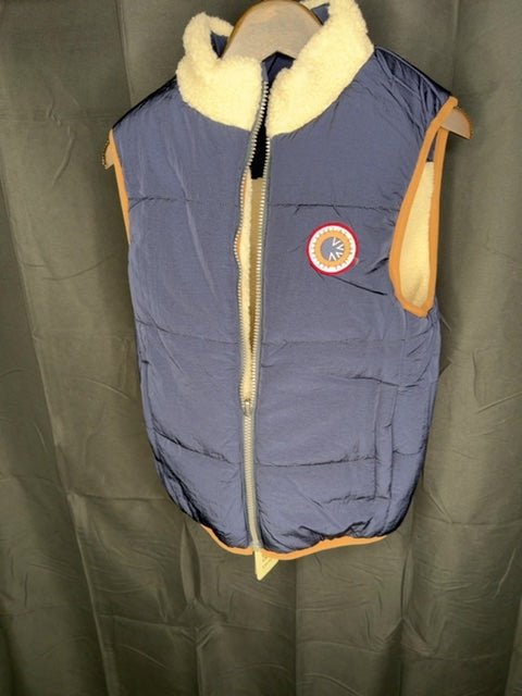 Doudoune sans manche Ikks bleu beige - 10 ans / years Réf: 465 - Sell4Me