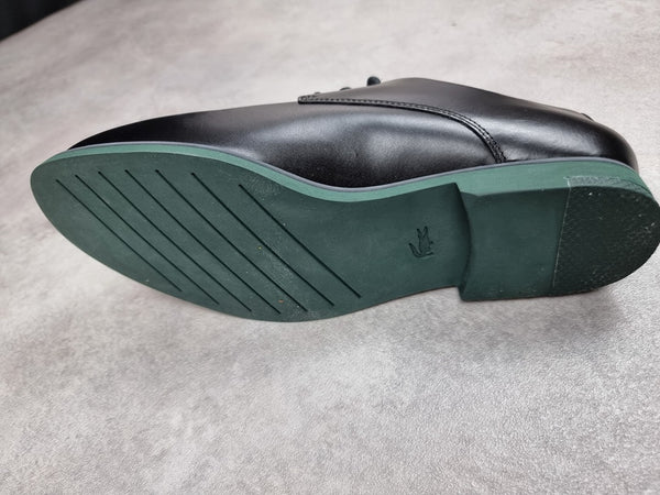 Chaussures Lacoste en cuir noir et vert - 38