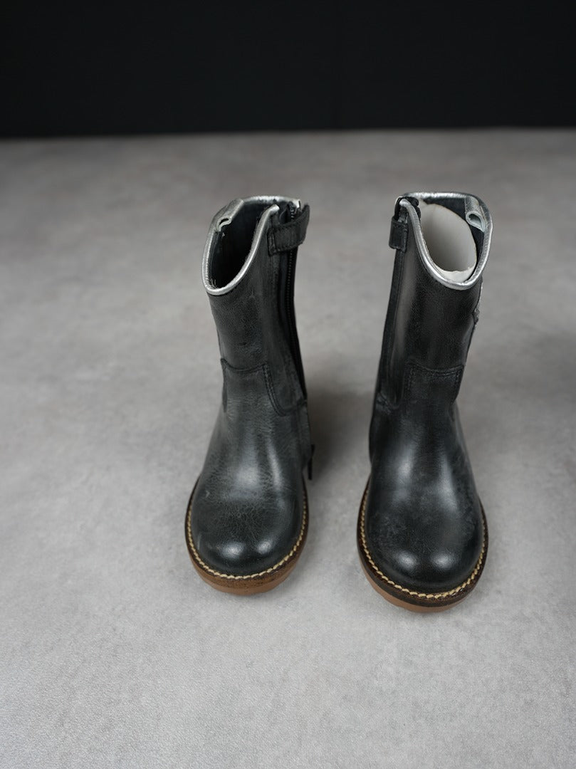 Bottes fille Hip noir pailleté avec étoile - Pointure 24 C018