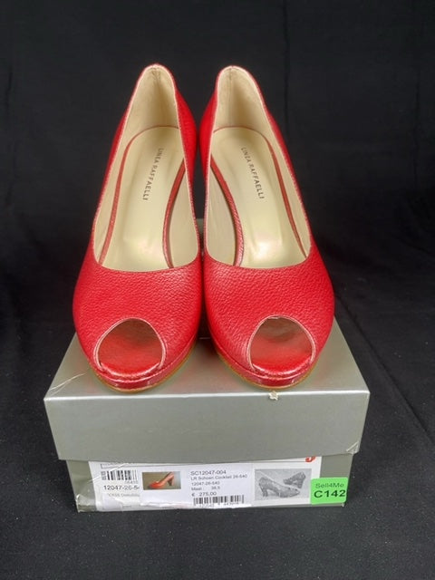 Escarpins Linea Raffaelli Rouge - 38.5 Réf: C142