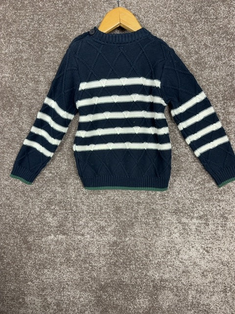 Pullover bleu marin Ikks marine - 4 ans / 104 cm Réf: 609