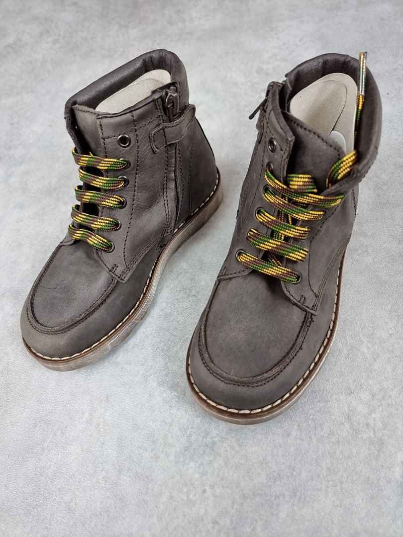 Bottines garçon en cuir clic! marron - Taille 29 C240