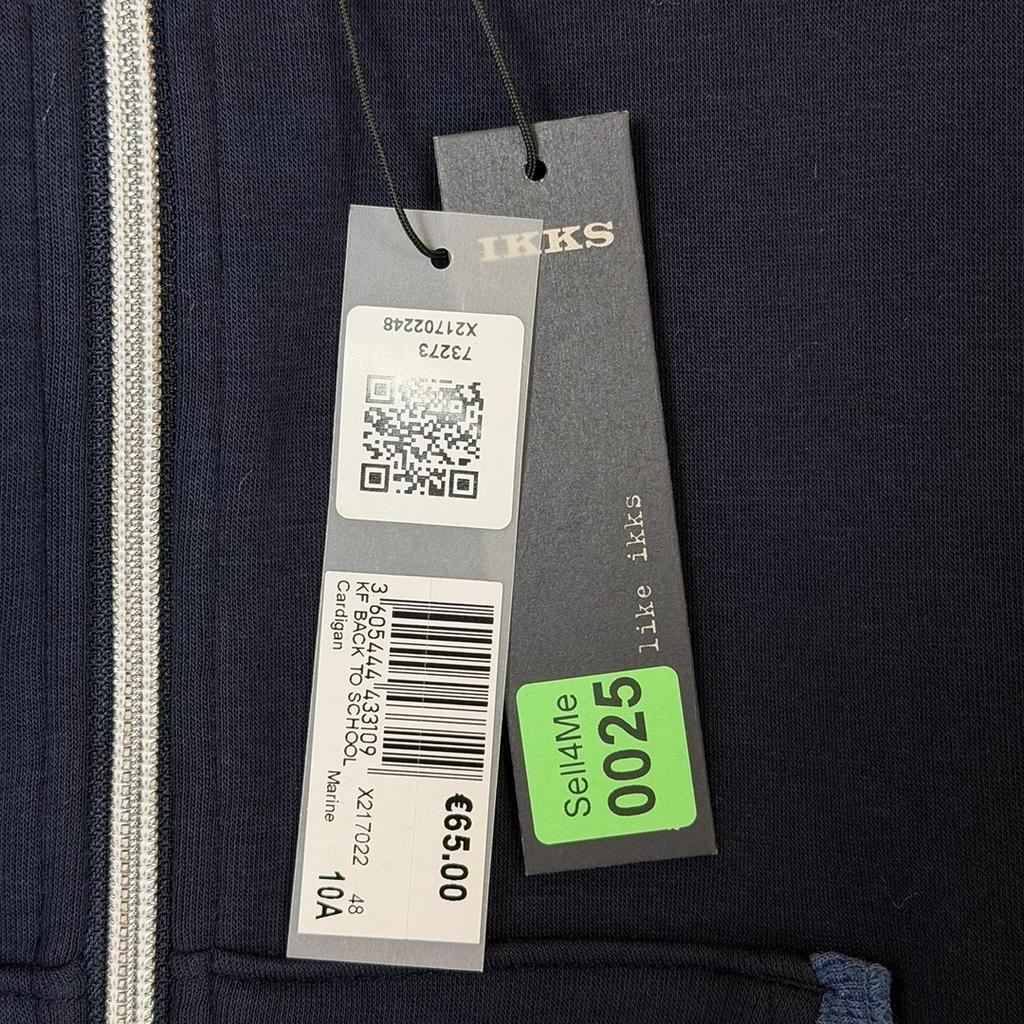 Cardigan à capuche zippé Ikks marine fille - 10 ans Réfd:025