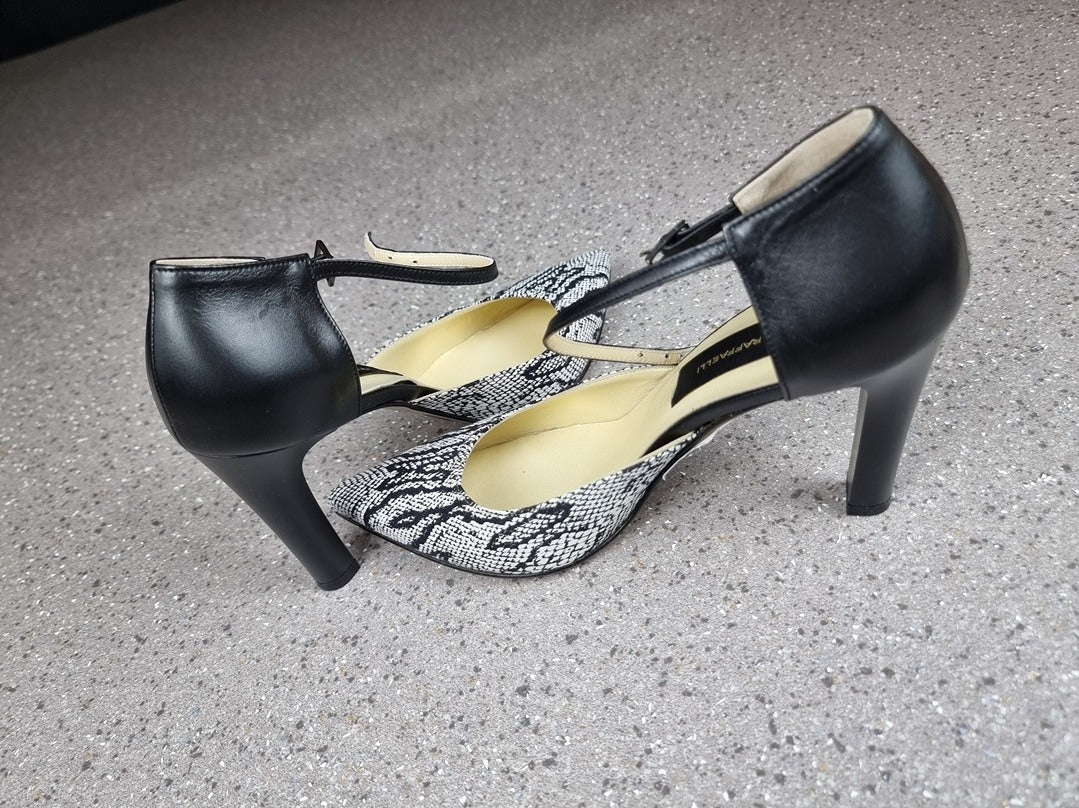 Chaussures à talon Linea Raffaelli Noir Blanc Python - 39.5