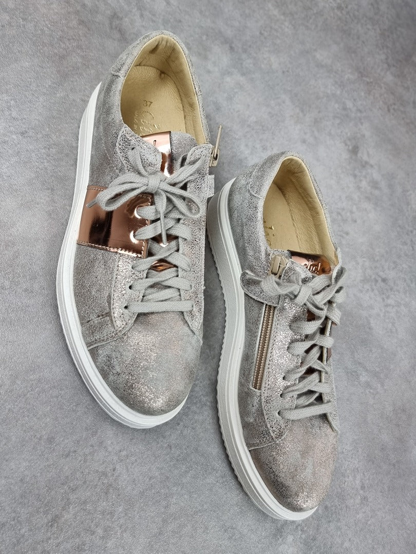 Baskets femme Clic! gris métallisé - 37 Réf: C243