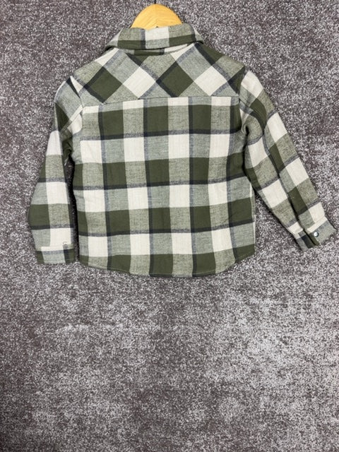 Surchemise carreaux Ikks vert - 4 ans Réf: 611