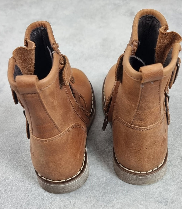 Bottine Clic! cuir Marron - Pointure 25 C024