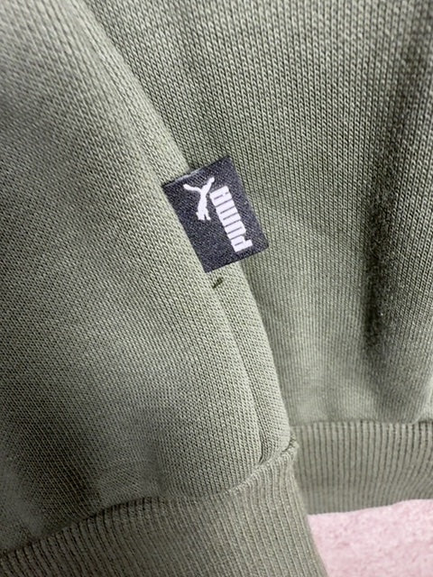 Sweat-shirt zippé à capuche Puma vert - M Réf: 450