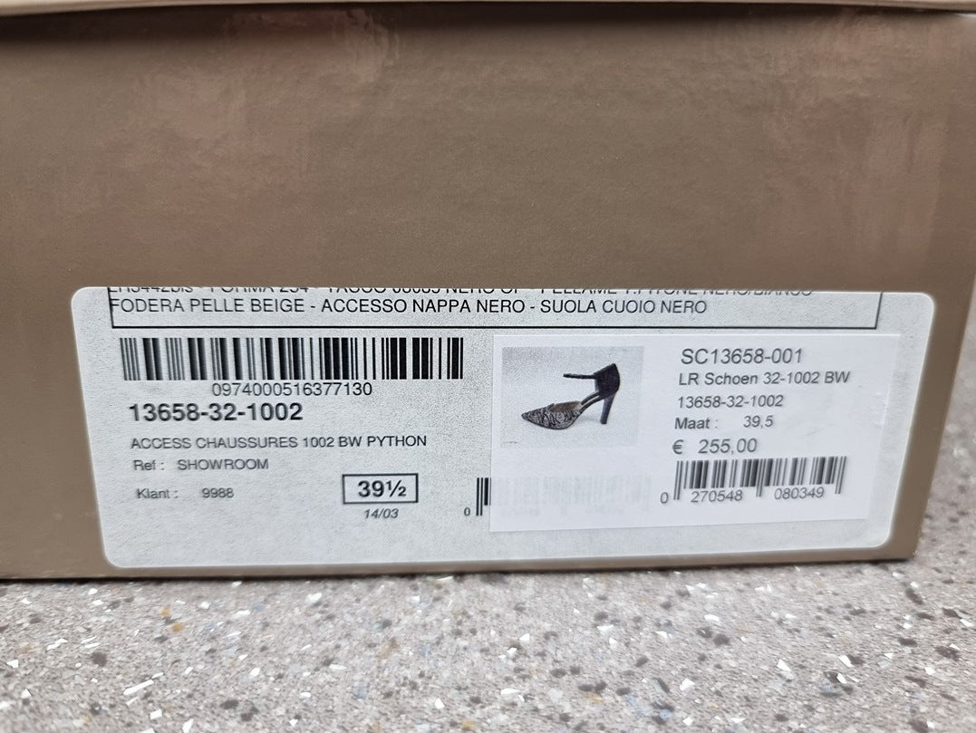 Chaussures à talon Linea Raffaelli Noir Blanc Python - 39.5